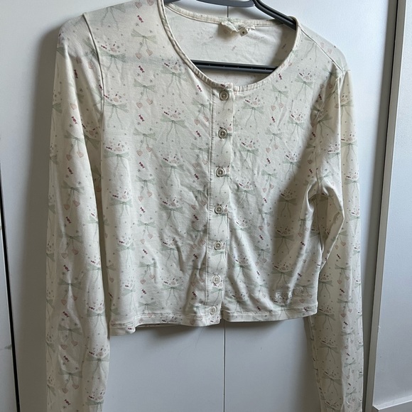 Djerf Avenue Other - Djerf avenue x sophia Richie grainge go slow ruffle shorts and cardigan